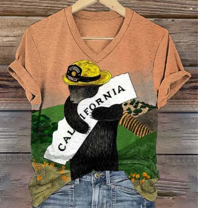 Women's V neck Short sleeved Round Neck Hoodie Ccg05 - Shop at LoveMi