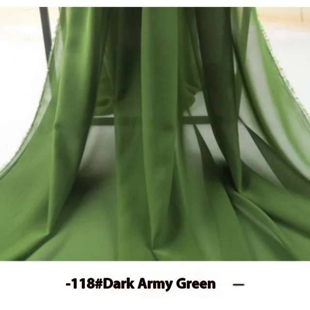 Women's Solid Color Thin Chiffon Breathable Sun Protection Shawl Dark Army Green - Shop at LoveMi