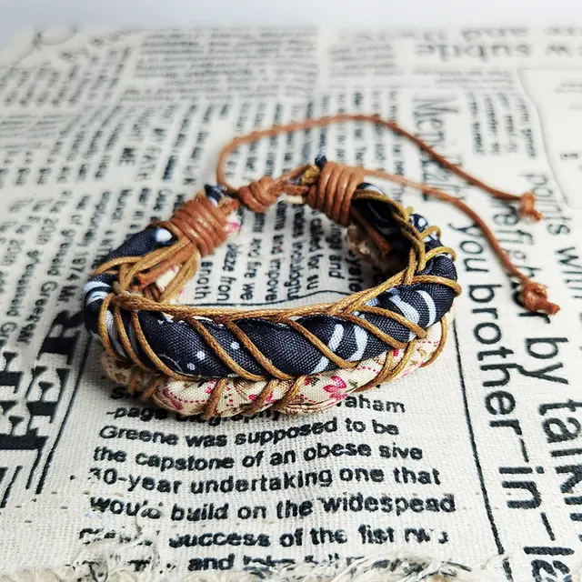 Colorful Ropes Carrying Strap D200 Ethnic Style Woven Bracelet Style 10 - Shop at LoveMi