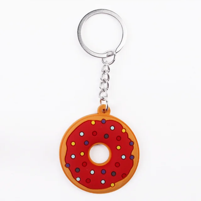 Simple Cartoon Cute Donut PVC Keychain Style6 - Shop at LoveMi