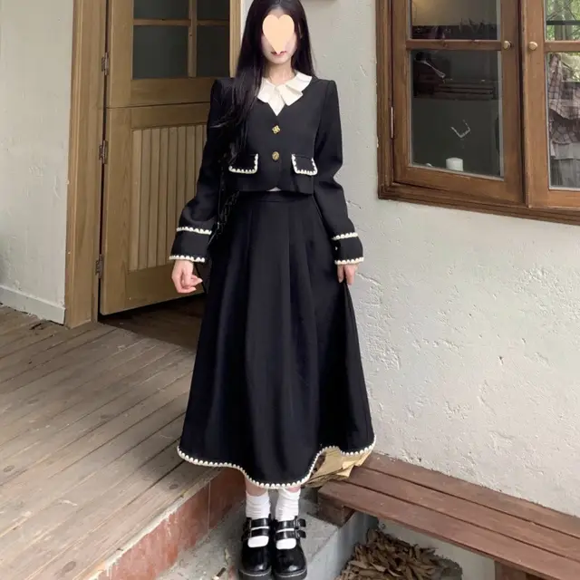 Hepburn Style Top Elegant White Skirt Suit Women Coat Skirt - Shop at LoveMi