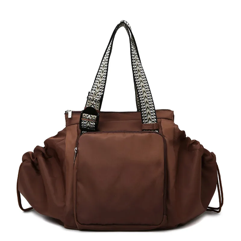Ins Backpack Fashion Multifunctional Large Capacity Shopping Shoulder Bags Women Waterproof Travel Handbag Brown - Shop at LoveMi