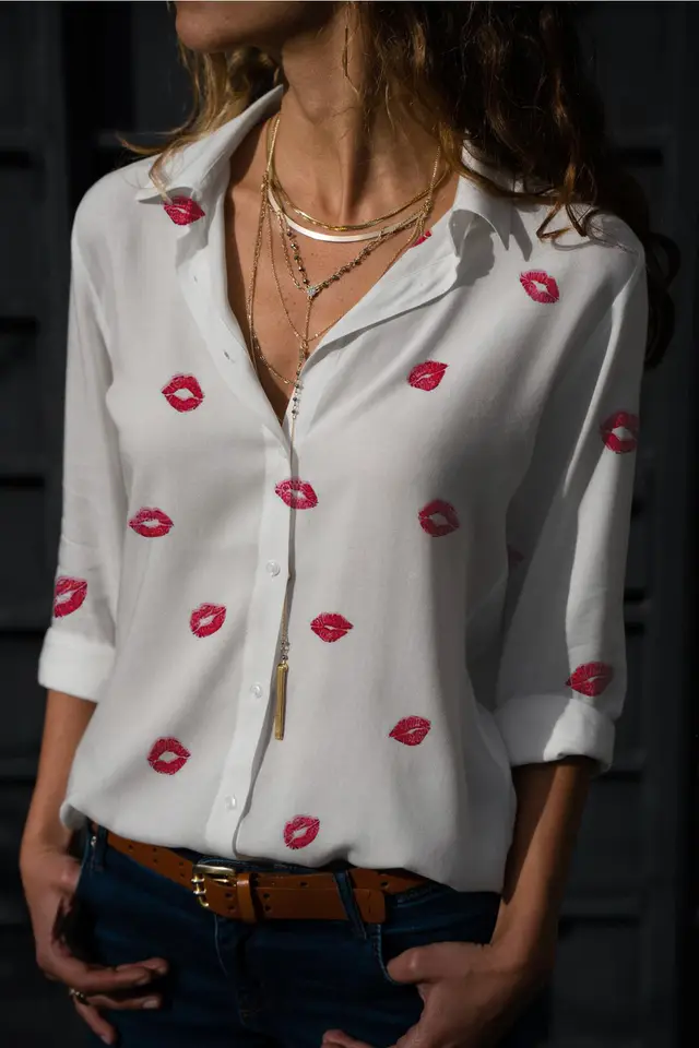 Fashion Digital Printing Long sleeved Shirt Love Nz240101 - Shop at LoveMi