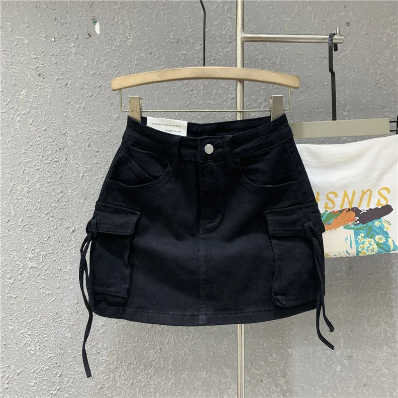 Personalized Fashion A Line Three dimensional Skirt Black - Shop at LoveMi