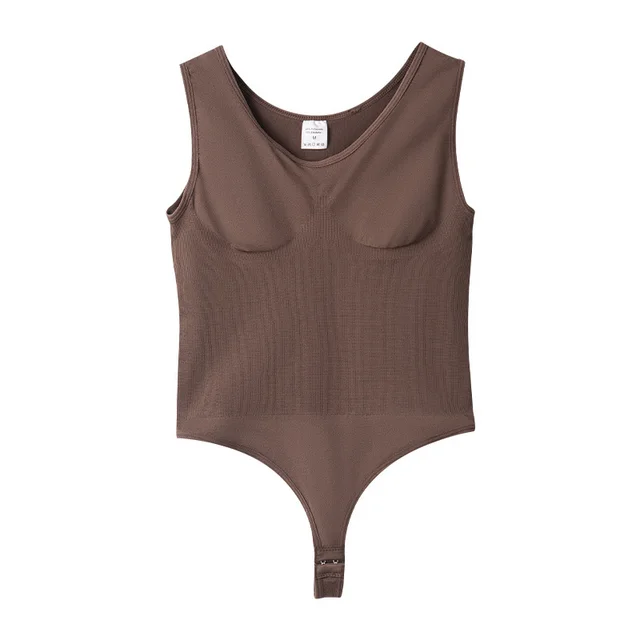 Seamless Plus Size One piece Corset Women Brown - Shop at LoveMi