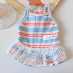 Fashion Pet Dog Cat Clothes Princess Dress - Blue