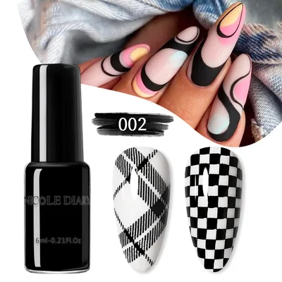 Simple Home Painted Quick drying Nail Beauty Print Oil Style02 - Shop at LoveMi