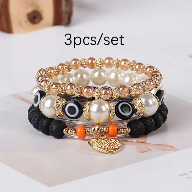 Bohemian Eye Tree Of Life Pendant Bracelet Black - Shop at LoveMi