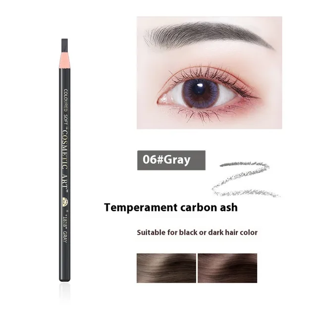 Line Drawing Eyebrow Pencil Sweat proof Long Lasting Smear proof Makeup Waterproof 06 Gray - Shop at LoveMi