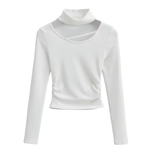 Women's Fashion Personality Elegant Bottoming Top White - Shop at LoveMi