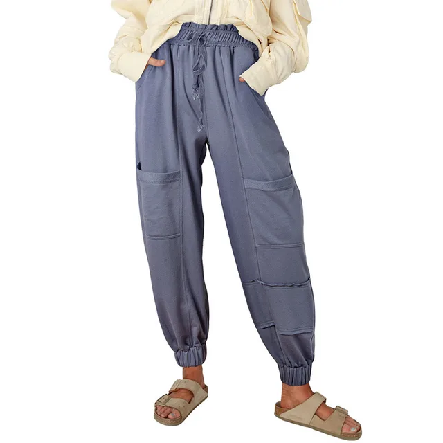 Versatile Multi pocket Harem Pants For Women Lc7712889P1304 - Shop at LoveMi