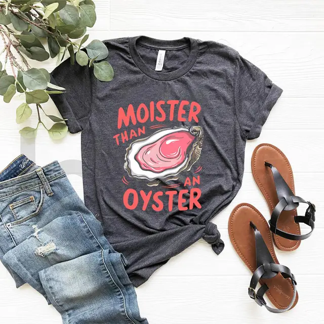 Women's Oyster Funny Pattern Vintage Printed Top Dark Gray - Shop at LoveMi
