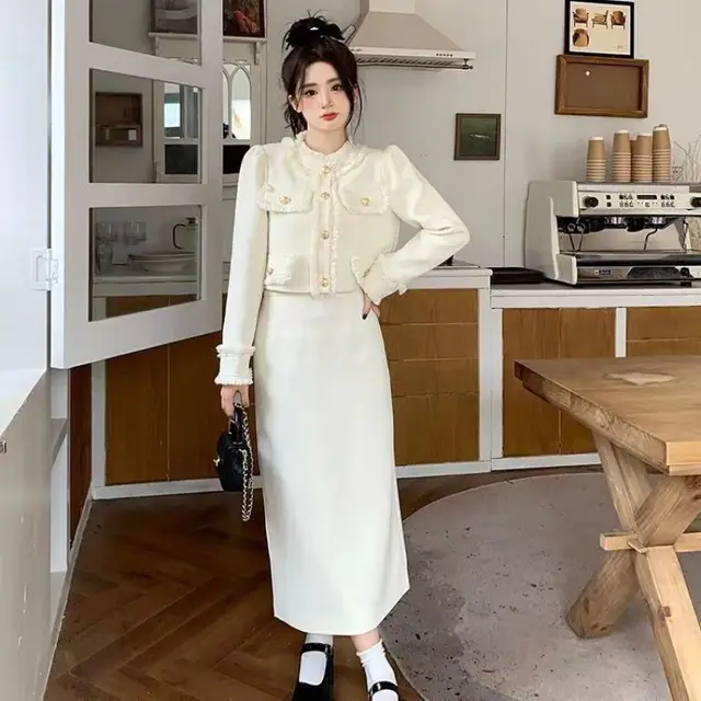 Fashion Personalized And Slim looking Suit Women Beige Suit - Shop at LoveMi