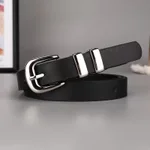 Black Double Silver Buckle