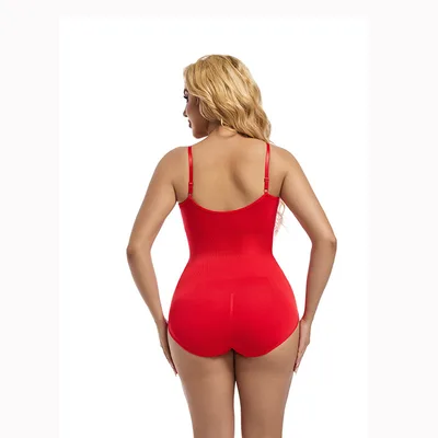 Seamless Body Shaping Tummy Tuck Butt Lift Plus Size Women Red Briefs - Shop at LoveMi