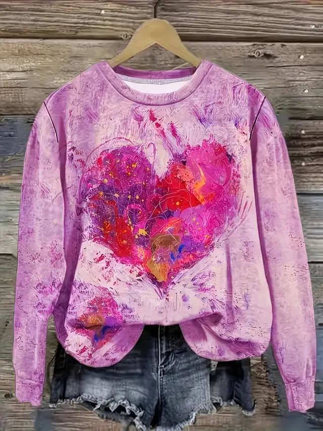 European And American Leisure Fashion Valentine's Day Long Sleeve Crew Neck Sweater Me01Me01Zn241215Y009 - Shop at LoveMi