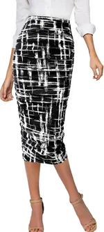 Sexy Leopard Print Style High Waist Sheath Skirt - Black
