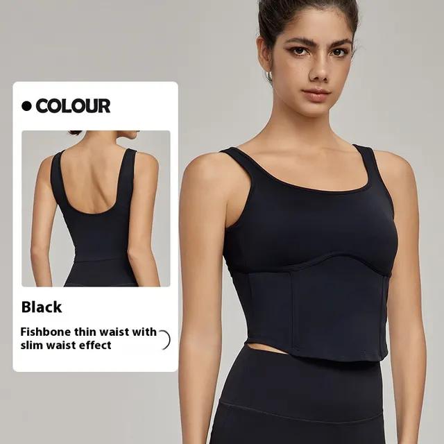 Cool Yoga Vest Fitness Outdoor Sports Top Black - Shop at LoveMi