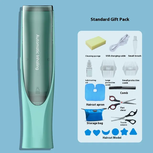 Baby Waterproof Automatic Hair Suction Hair Clipper Set2 - Shop at LoveMi