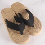 Platform Eva Slippers Women's Summer Outerwear - Black