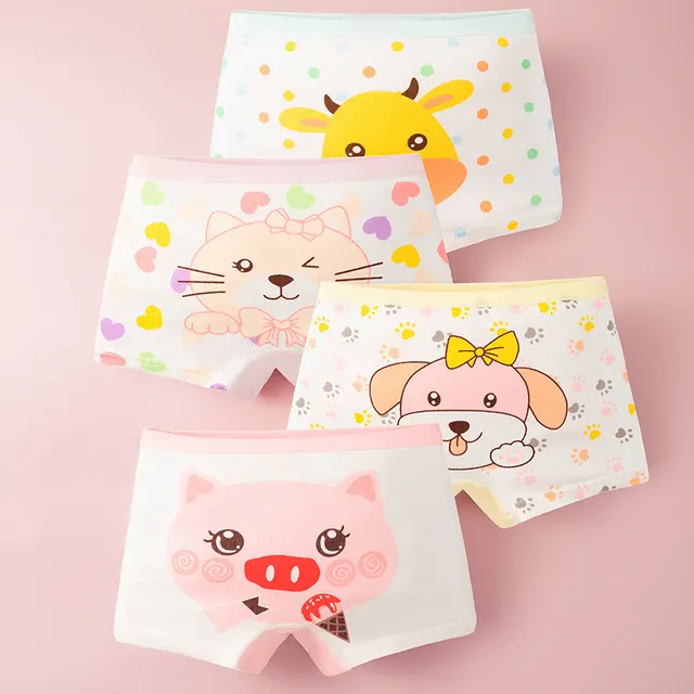 Girls Baby Class A Purified Cotton Boxer 8004 Cute Pet Girl - Shop at LoveMi