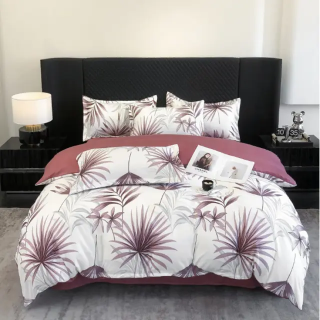 Flower Brushed Thickened Quilt Cover 4 piece Kit Autumn Whispers - Shop at LoveMi