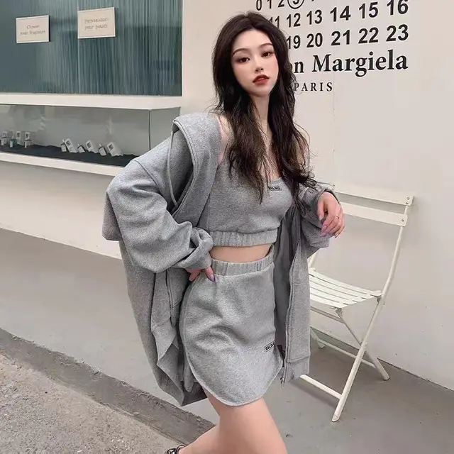Women's New Fashion Loose Hooded Coat Gray - Shop at LoveMi