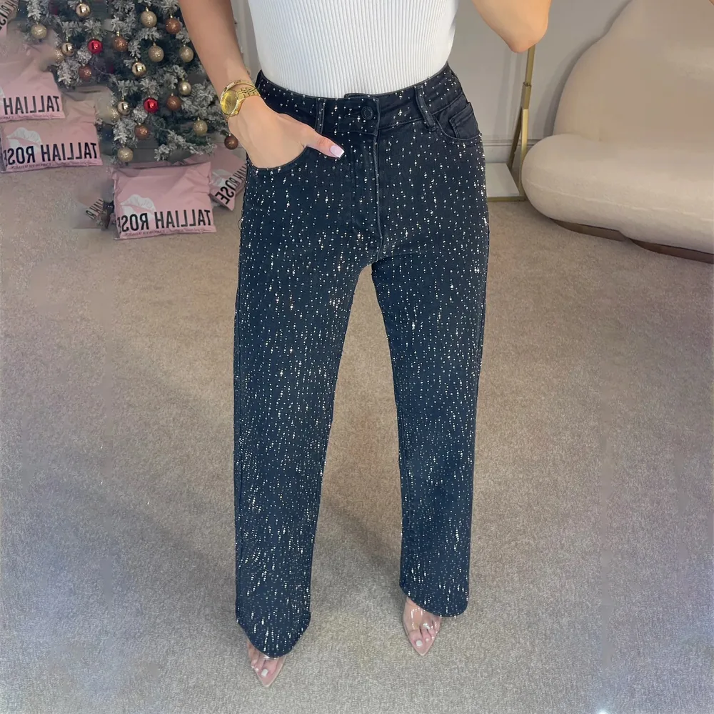 Summer High Waist All matching Pants Women's Denim Gb2568 Black - Shop at LoveMi