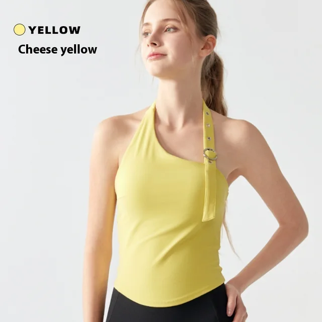 Sports Underwear Halter Women's Chest Pad Cheese Yellow - Shop at LoveMi