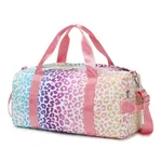 Large Capacity Waterproof Swimming Fitness Gymnastic Valise - Leopard