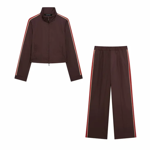 New Side Stripe With Trim Coat & Trousers Suit Suit - Shop at LoveMi