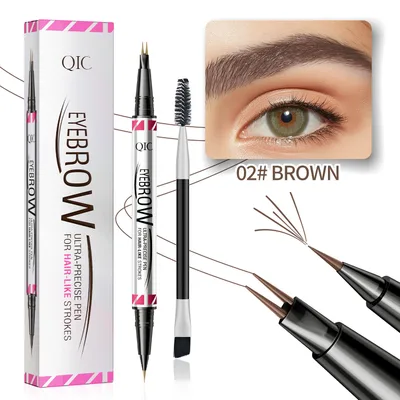 Distinct Look Sweat proof Long Lasting Fadeless Two fork Eyebrow Pencil Brown - Shop at LoveMi