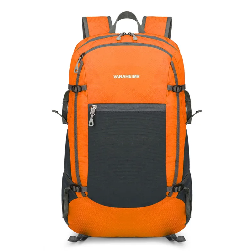 Hiking Backpack Men's Lightweight Folding Waterproof Hiking Bag Orange - Shop at LoveMi