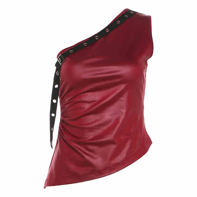 Skinny Slimming Red Short Top For Women Red - Shop at LoveMi
