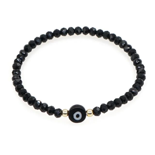 Multi Color Fashion Cut Crystal Bracelet Simple Black - Shop at LoveMi