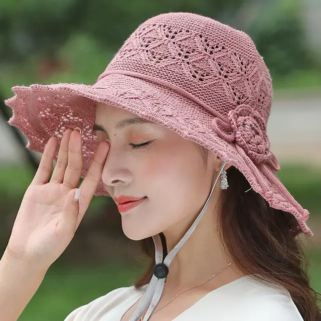 New Washing Cap Women's Summer Korean Style Outdoor Sunshade Sun Protection Hat Light Red Coffee - Shop at LoveMi