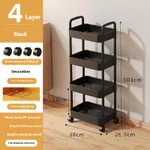 4 Layers Black New Plastic