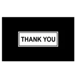 Gift Packaging 50 SheetsPack Simple Black Thank You Cards - K 155 Style
