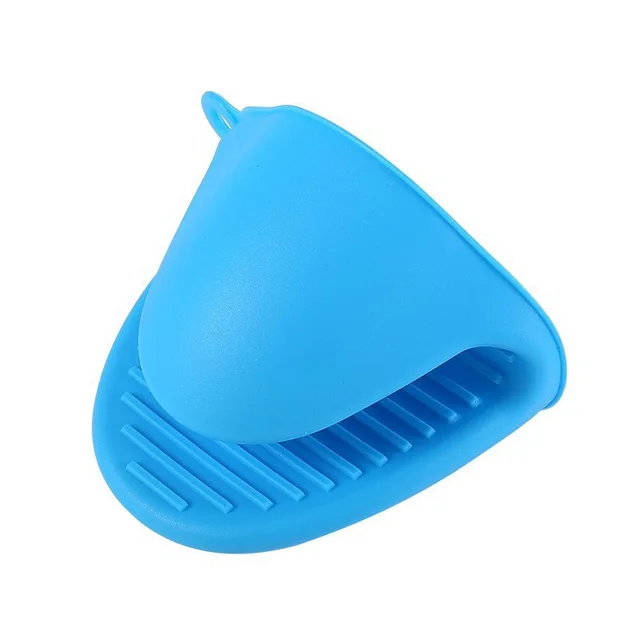 Silicone Microwave Oven Insulated Gloves Heatproof Baking Handbag A Pair Of Blue - Shop at LoveMi