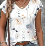 Women's Dotted Prints Short-sleeved Casual T-shirt - Ga12