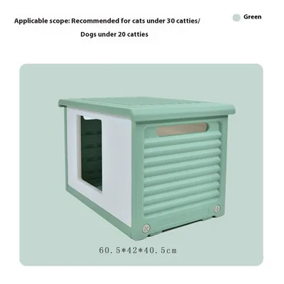 Outdoor Kennel Outdoor Rainproof Pet Bed Green - Shop at LoveMi