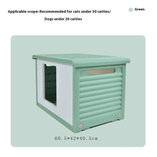 Outdoor Kennel Outdoor Rainproof Pet Bed Green - Shop at LoveMi
