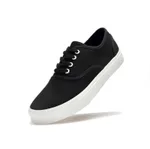 Women's Canvas Shoes Commuter Lace Up Casual - Black