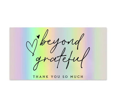 50 SheetsPack 5 9cm Thank You For Supporting My Small Business Laser Thank you Card Kp23 Style - Shop at LoveMi