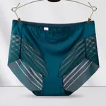 Fashion Hollowed-out Lace Women's Panties - New Green