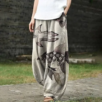 Women's Simple Fashion Loose Casual Pants Style 7 Xs - Shop at LoveMi