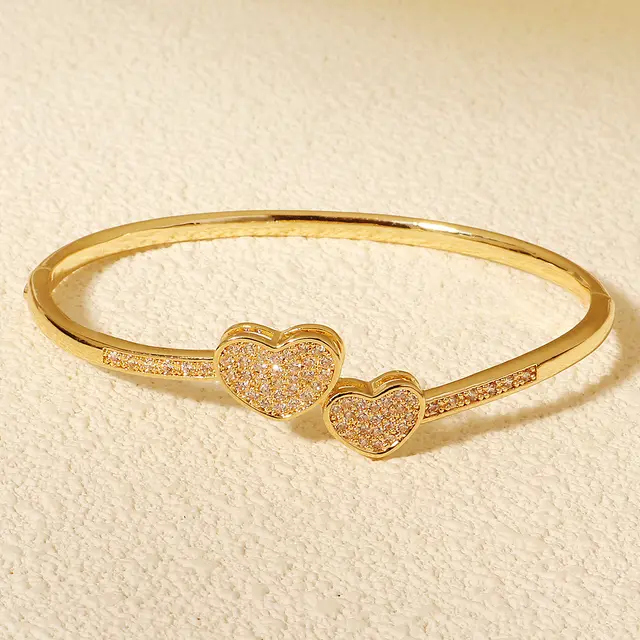 Fashion Buckle Micro inlaid Full Diamond Design Bracelet Bsj5586G - Shop at LoveMi