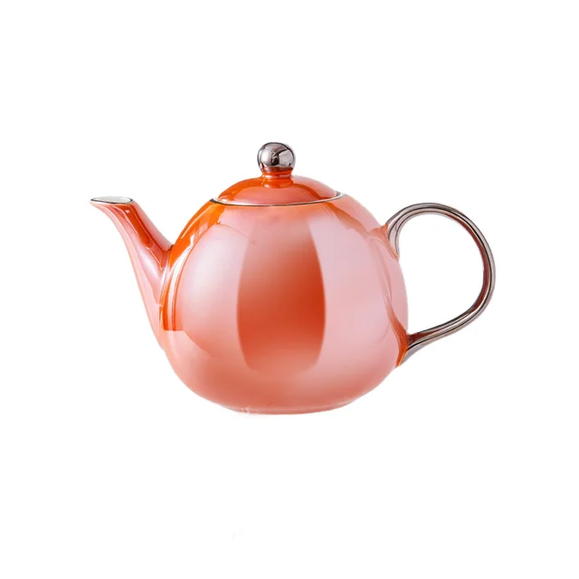 Retro Light Luxury European Style Golden Edge Ceramic Coffee Cup And Saucer Red 750Ml - Shop at LoveMi