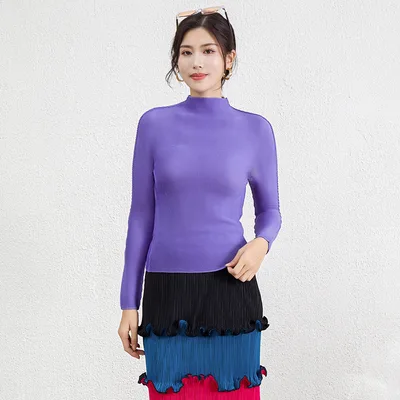 Women's Slim Fit Plus Size Waist controlled Top Purple - Shop at LoveMi