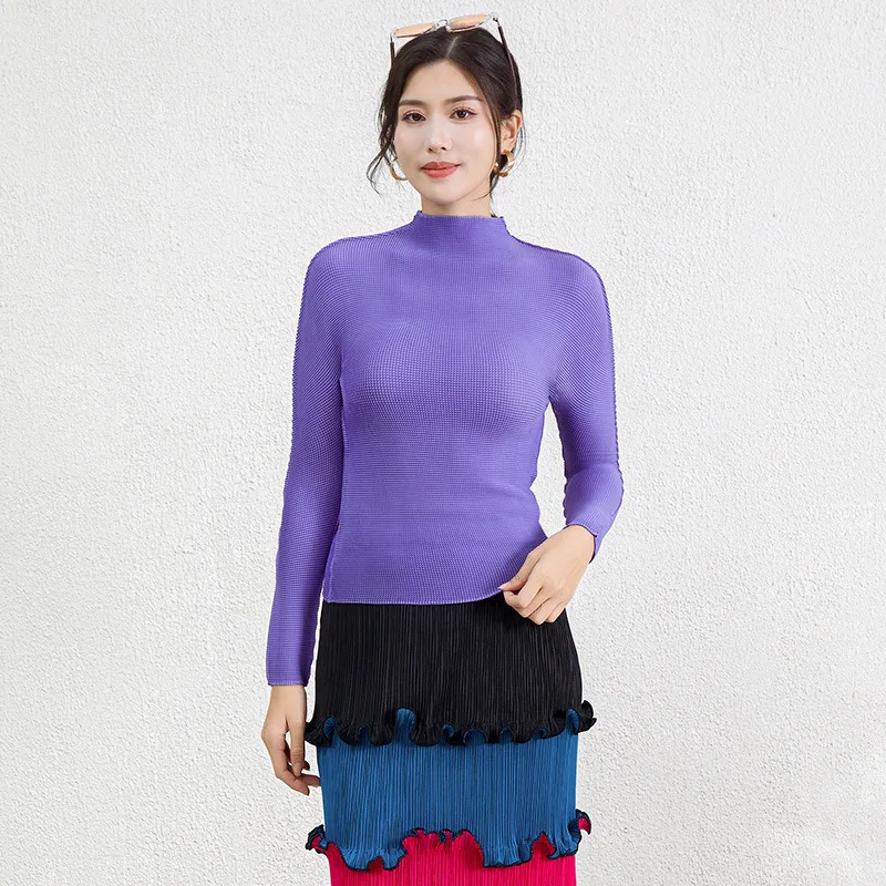 Women's Slim Fit Plus Size Waist-controlled Top - Purple